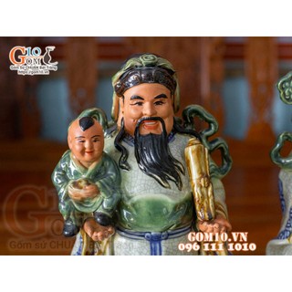 Tượng ông Phúc men rạn cổ