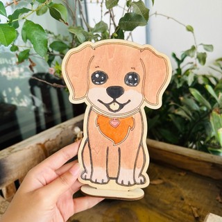 Stander các con vật tô màu bằng gỗ dễ thương dành tặng bé - Thõa sức tô màu theo ý thích, mẫu theo yêu cầu