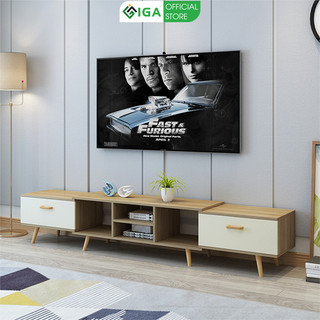 Kệ tivi để sàn thông minh tự thay đổi kích thước gỗ mdf phủ melamin thương hiệu IGA - Gp83