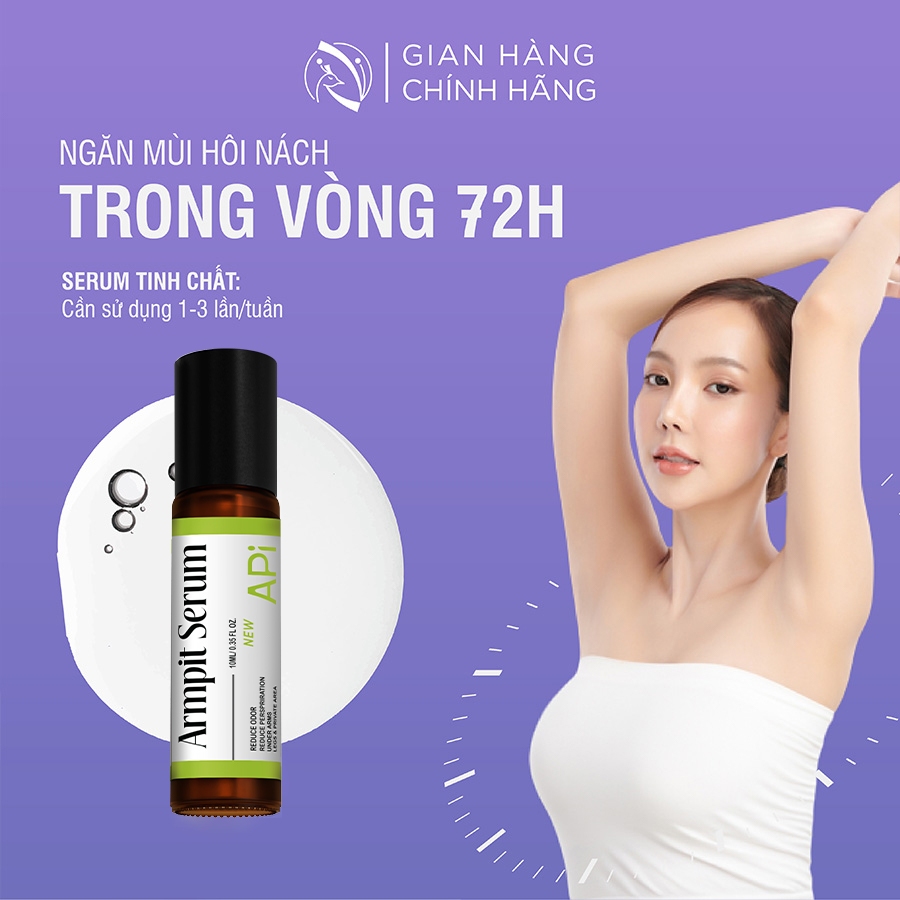 Son nách APi, Serum khử mùi hôi nách, lăn nách api, lăn khử mùi giảm thâm nách, ngăn tiết mồ hôi trong vòng 72h