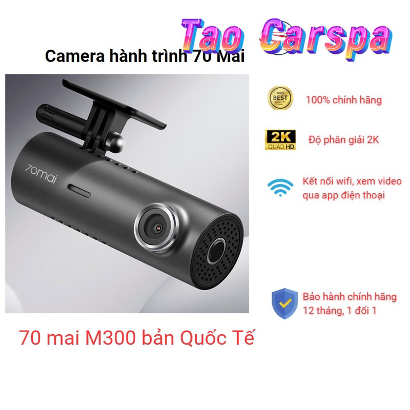 Camera hành trình M300 -70mai -(hàng Quốc tế )