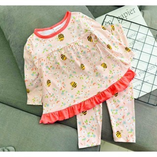 Đồ Bộ Bé Gái 9-22 Kg Borip Set Quần Dài Áo Tay Dài Trẻ Em Mặc Nhà Làm Đồ Ngủ In Hoạt Hình Hot Trend Homie Kids