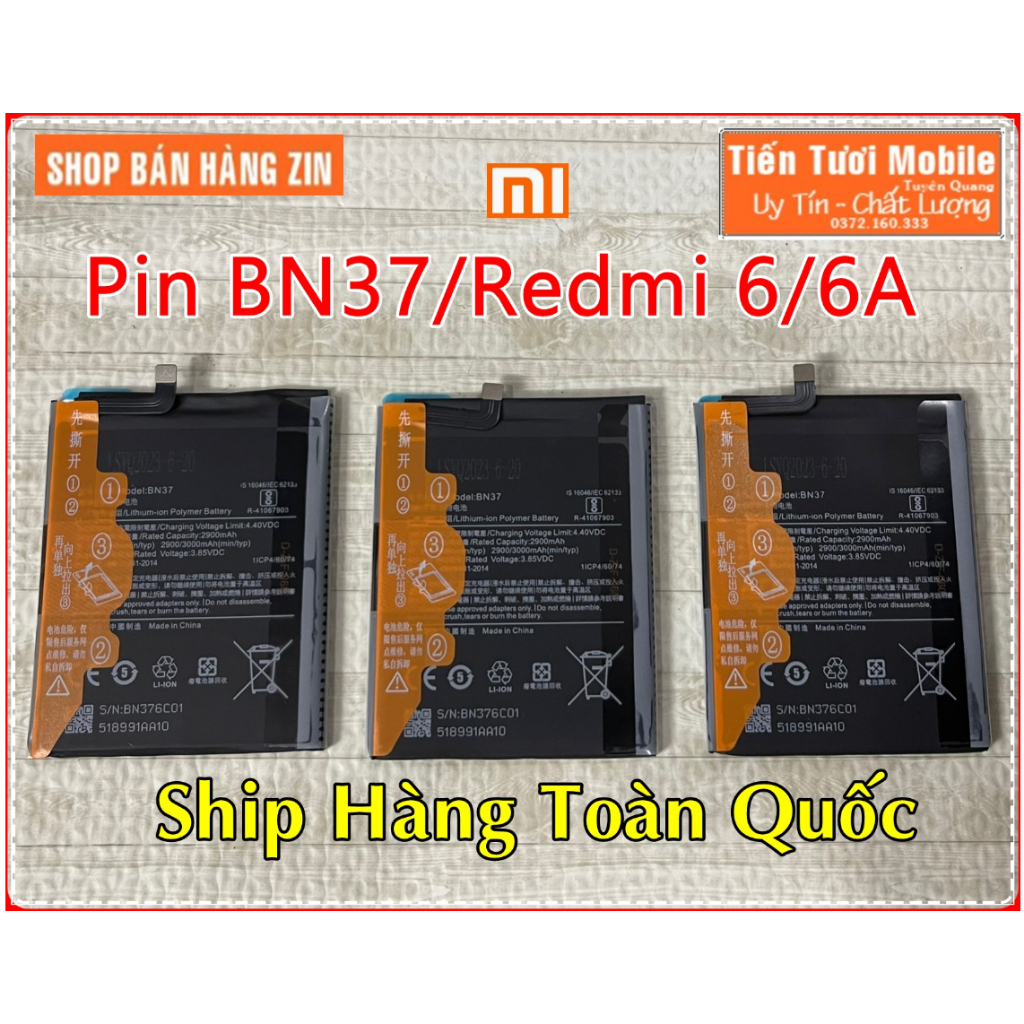 Pin BN37/Redmi 6/Redmi 6A Xiaomi