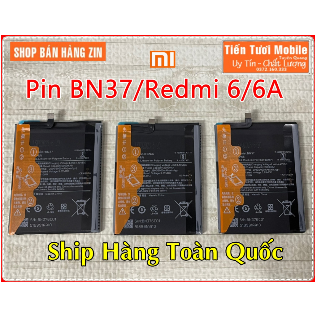 Pin BN37/Redmi 6/Redmi 6A Xiaomi