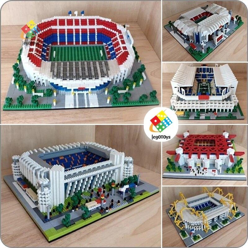 Mô hình lắp ráp Sân Vận Động Spotify Camp Nou - Bộ Sưu Tập Bóng Đá - Mô Hình 3D Sân Vận Động FC Barcelona -Tặng dây LED