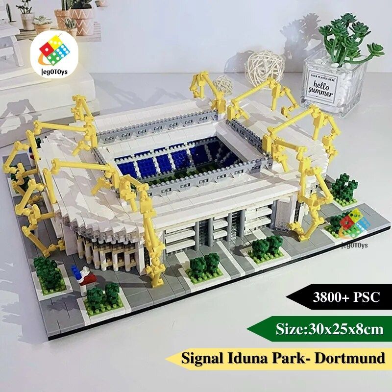 Mô hình lắp ráp Sân Vận Động Spotify Camp Nou - Bộ Sưu Tập Bóng Đá - Mô Hình 3D Sân Vận Động FC Barcelona -Tặng dây LED