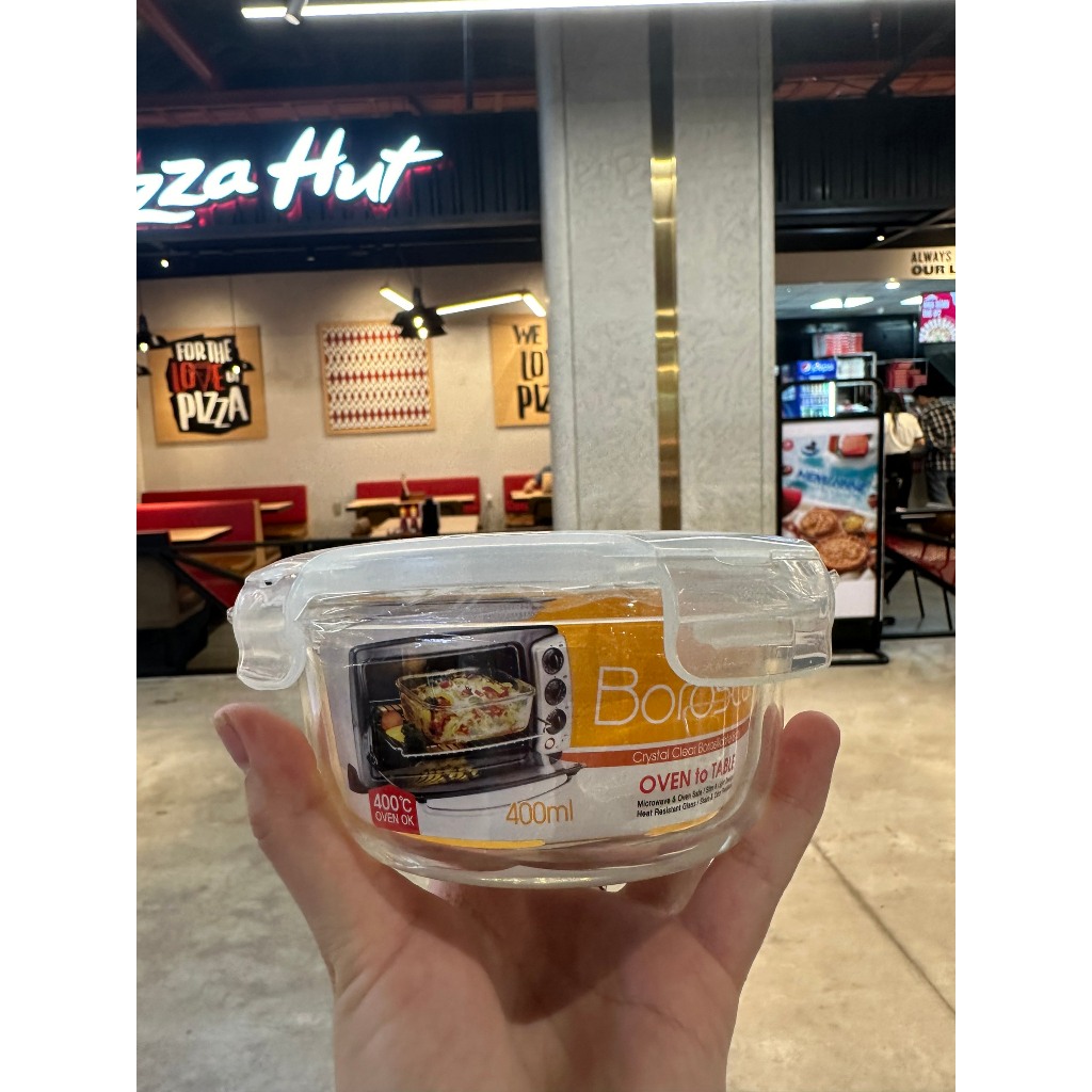 LLG822-Hộp thủy tinh L&L Clear tròn 400ml