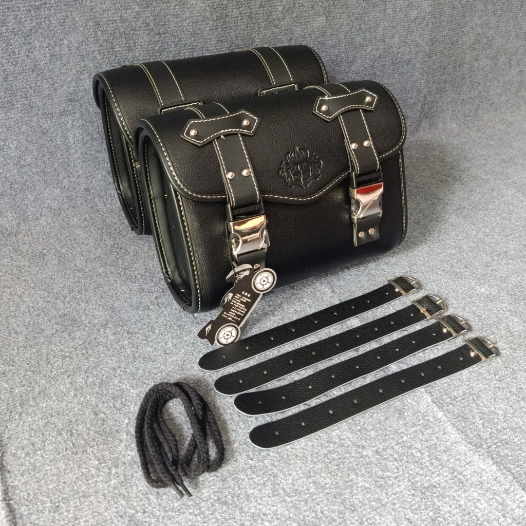 Cặp Túi Da Treo Hông Xe Motor Cao Cấp