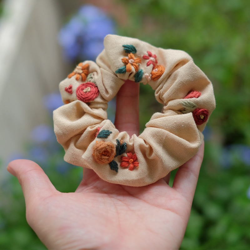 Scrunchies thêu