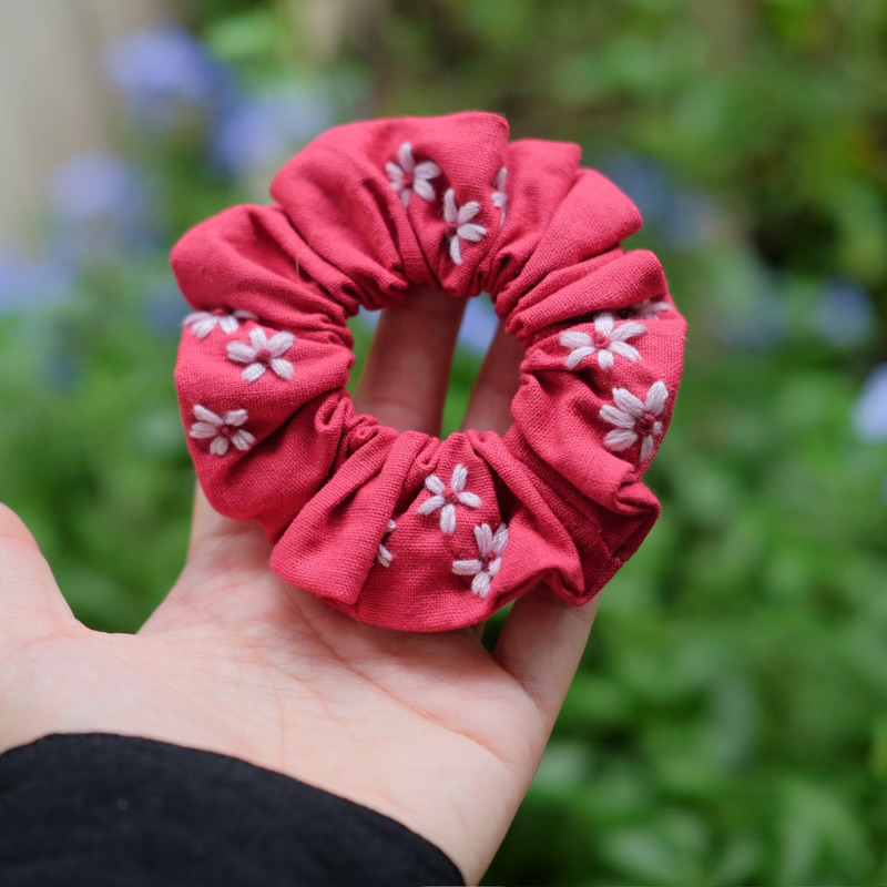 Scrunchies thêu
