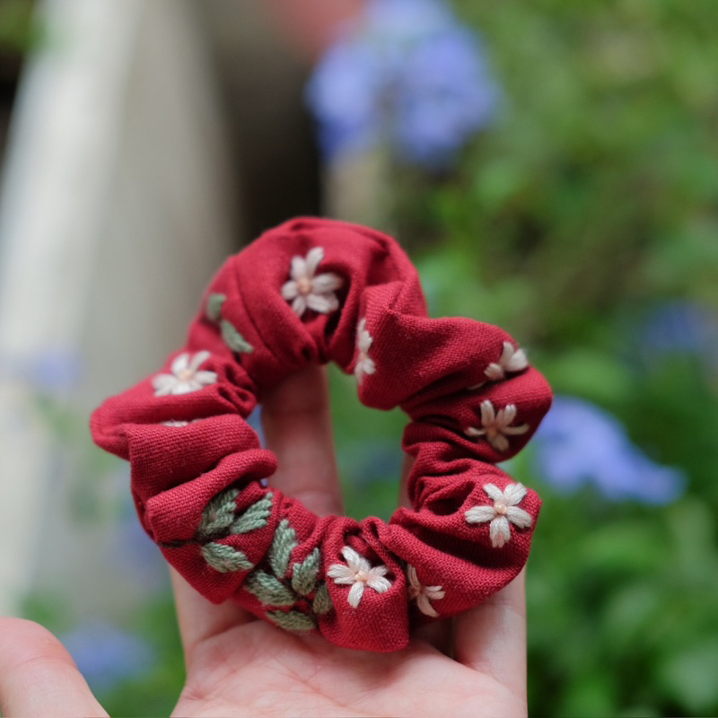 Scrunchies thêu