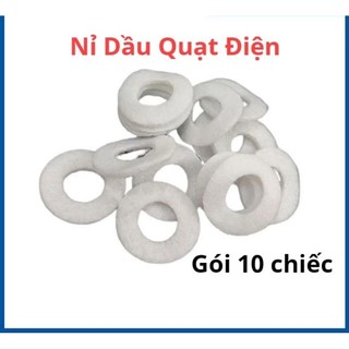 Bộ 10 nỉ dầu, bông gòn thấm dầu cho quạt