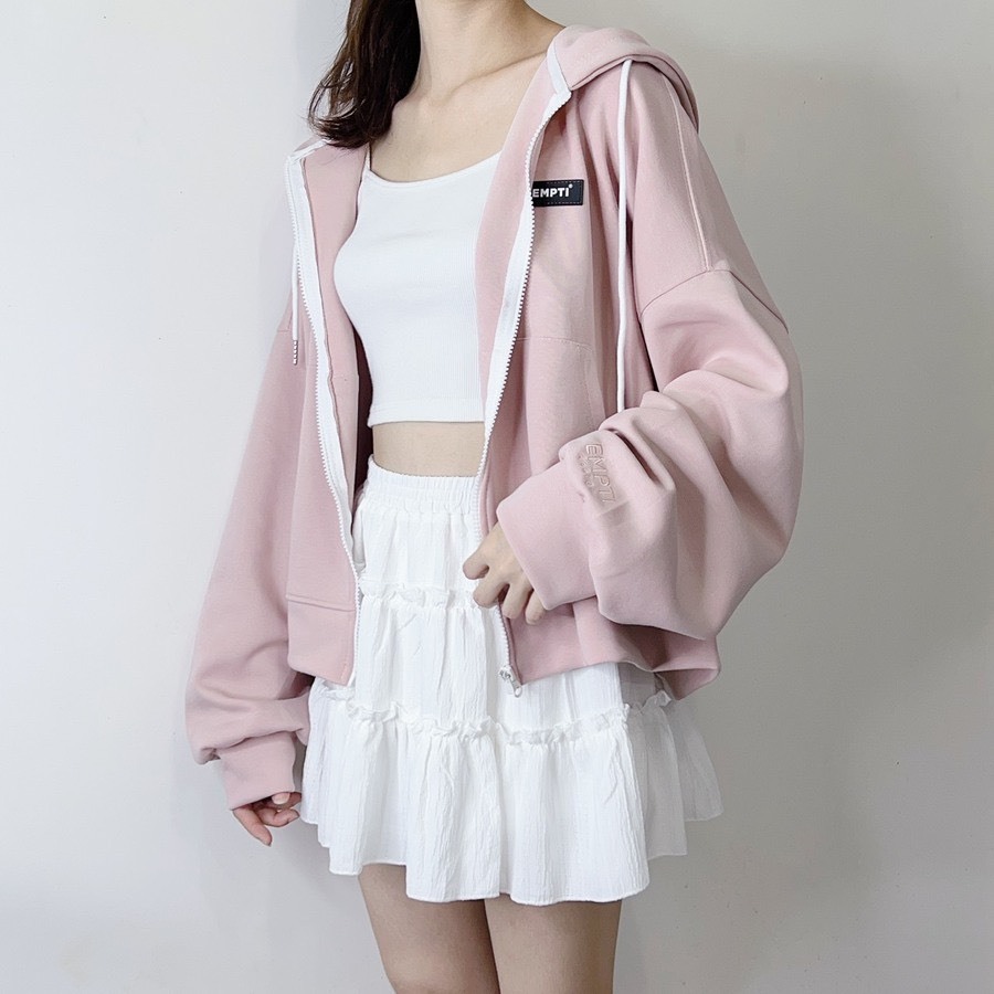 Áo Khoác Hoodie Zip EMPTI CAO SU LỬNG 04