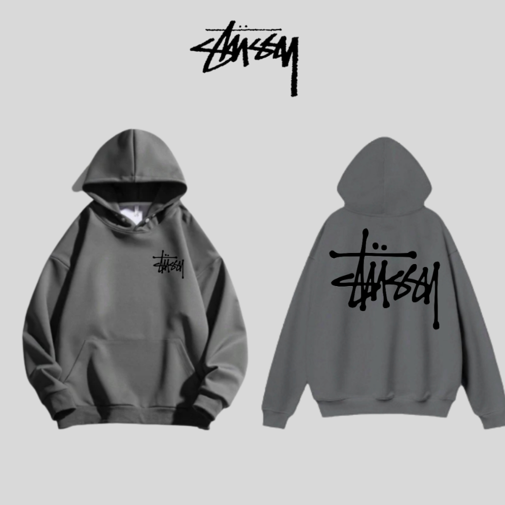 Áo hoodie Stussy chất nỉ bông nam nữ dày dặn,Áo khoác hoodie mùa đông siêu ấm BICO STUDIO