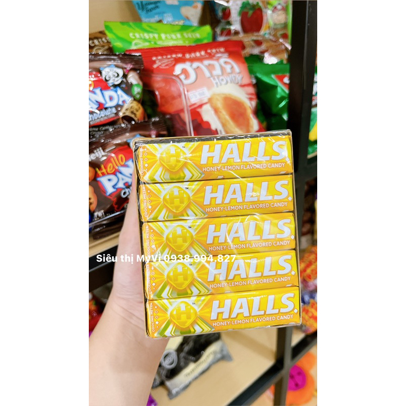 Kẹo ngậm HALLS giảm ho vị mật ong và chanh