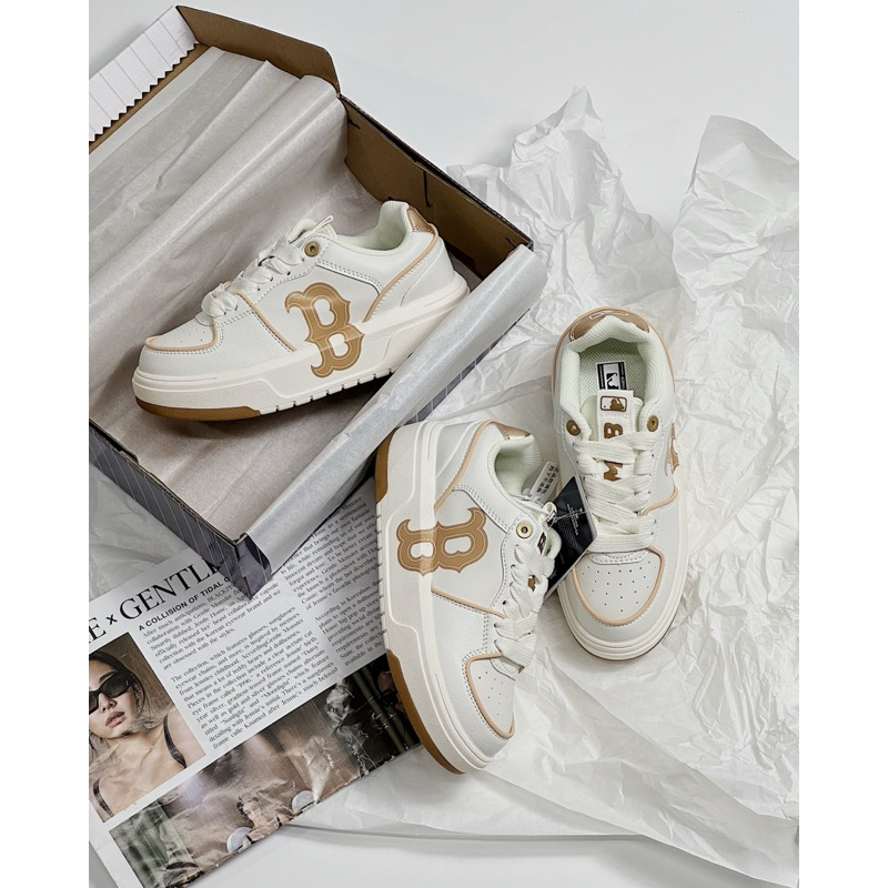 Giày thể thao MLB Liner Chữ B Nâu nhạt mới