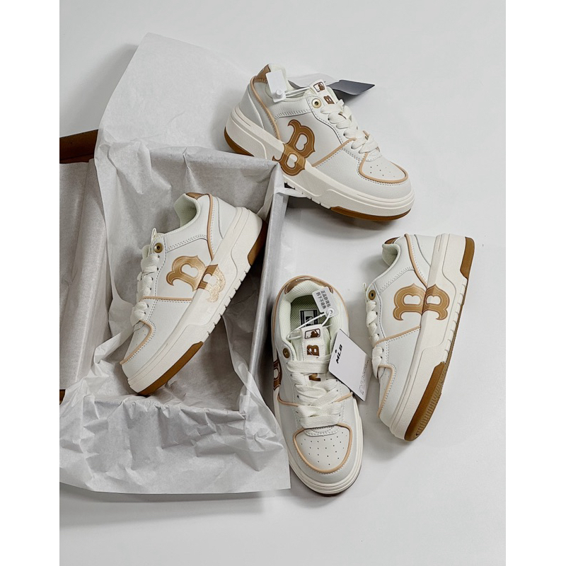 Giày thể thao MLB Liner Chữ B Nâu nhạt mới