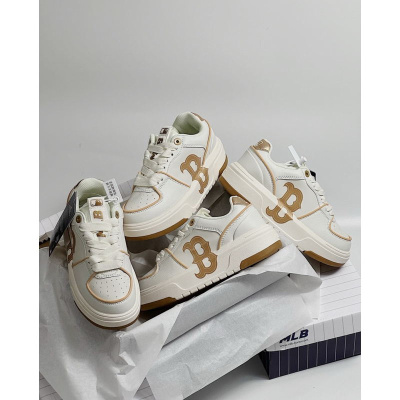 Giày thể thao MLB Liner Chữ B Nâu nhạt mới