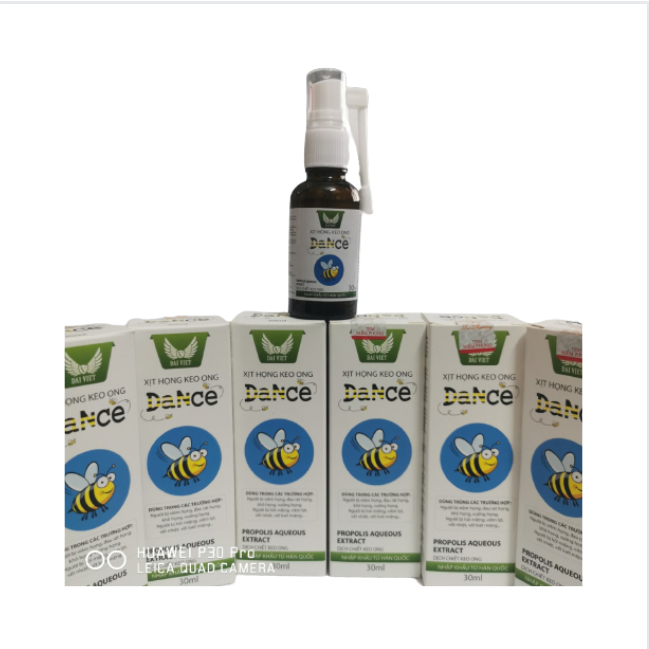 Xịt họng keo ong DANCE 30ml chiết xuất xuyên tâm liên keo ong
