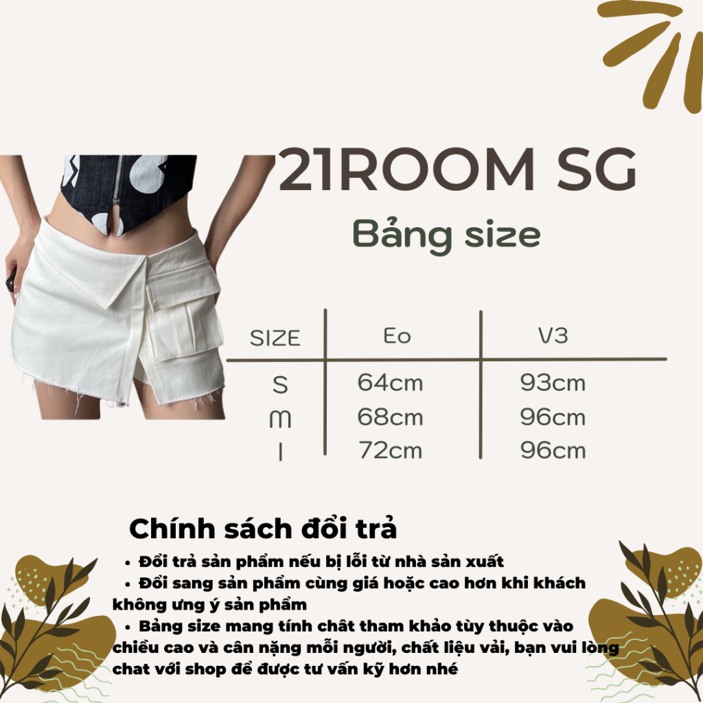 V05 Video Chân Váy Xẻ Đùi Phối Túi Chất Kaki Hot Hit Chân Váy Chữ A 2 Lớp Phong Cách Năng Động Trẻ Trung 21Room