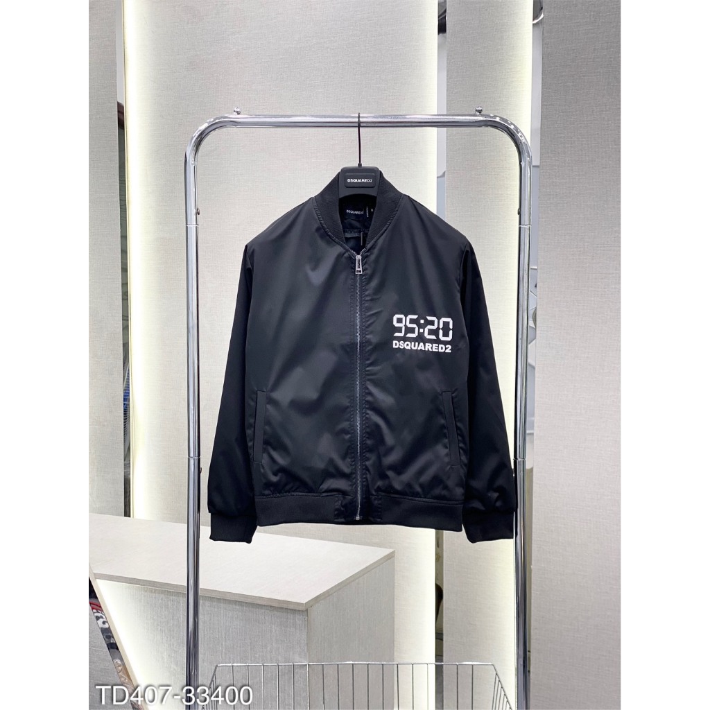 Áo khoác gió DSQ 95:20 form dáng siêu đẹp-Áo khoác bomber nam form dáng basic