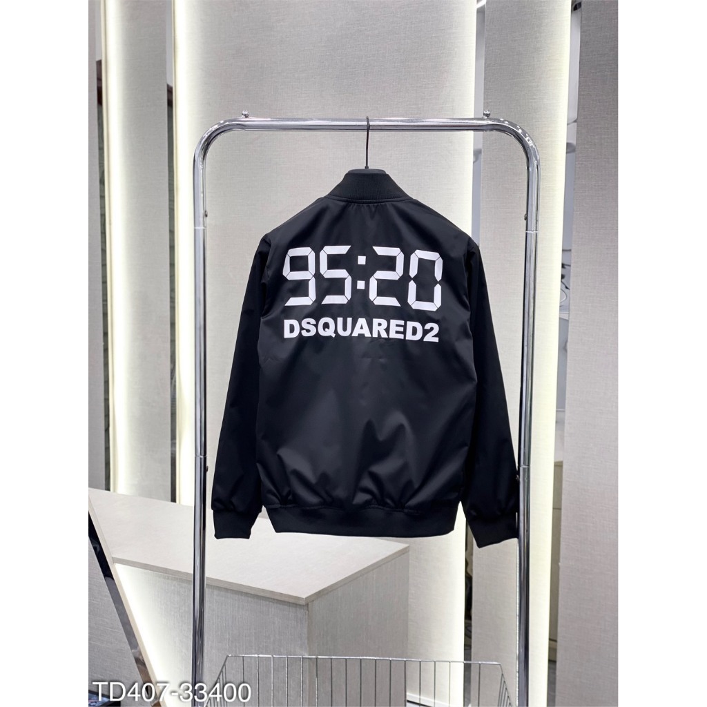 Áo khoác gió DSQ 95:20 form dáng siêu đẹp-Áo khoác bomber nam form dáng basic