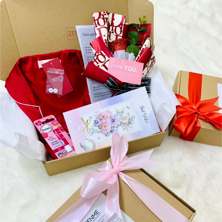 Hộp Đựng Quà Tặng ZENME Sang Trọng Zen Me Gift Set Có Hoa và Quà - Special Packet