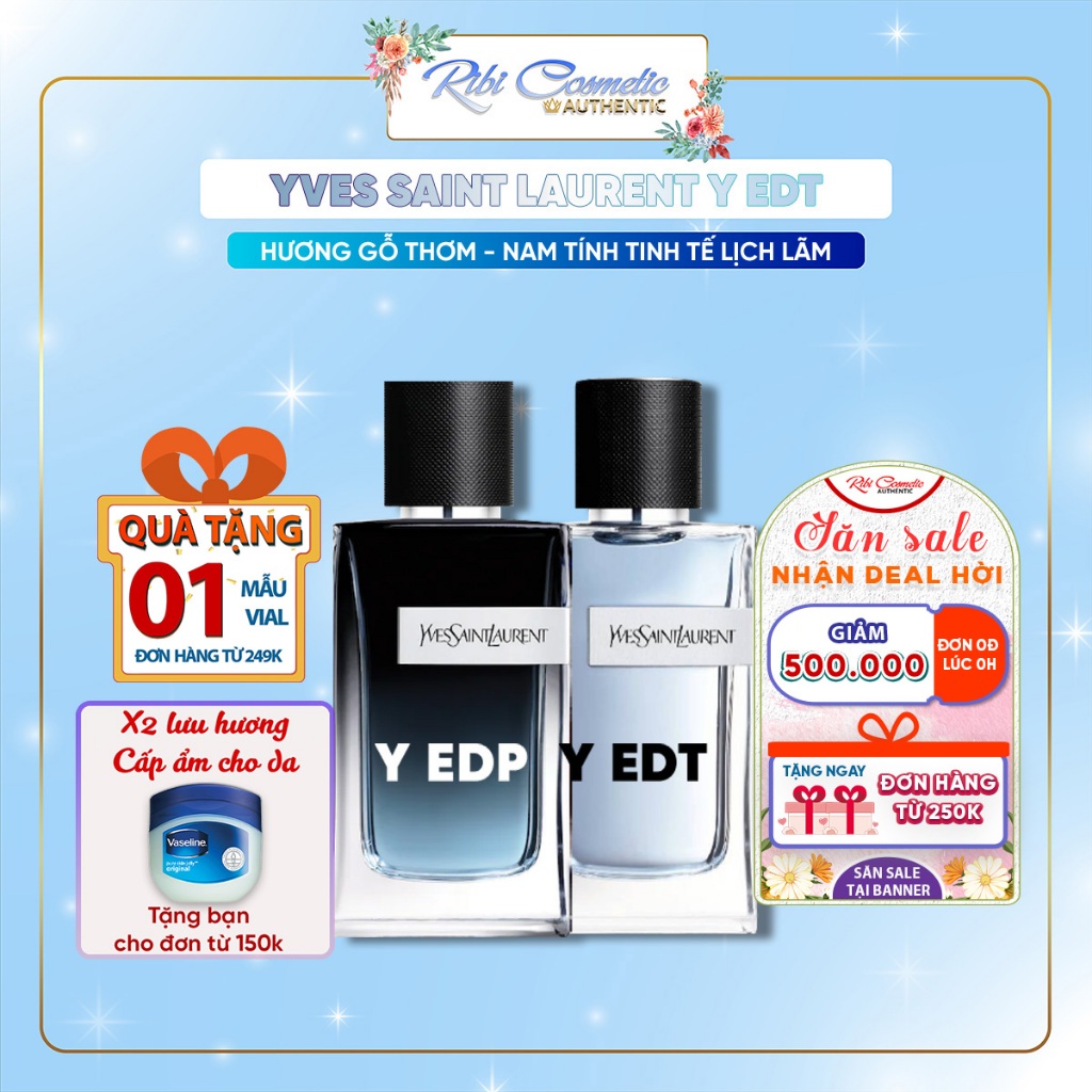 Nước Hoa Nam ʏsʟ Y Edt/ Edp Gã Lãng Tử Điển Trai Phóng Khoáng Cuốn Hút Ribicosmetics