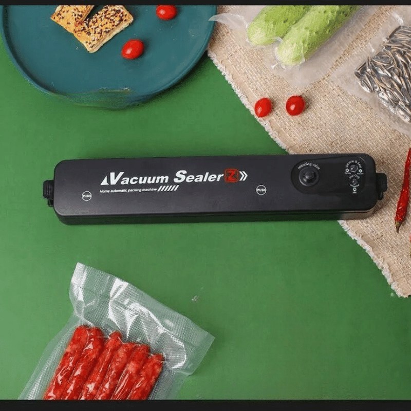 Máy hút chân không thực phẩm, máy ép chân không VACUUM SEALER cao cấp tự hàn miệng tiện dụng kèm túi hút