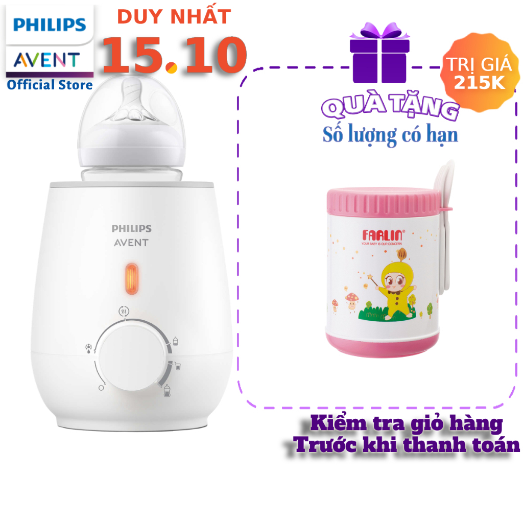 Philips Avent Máy hâm sữa và thức ăn siêu tốc SCF355 09