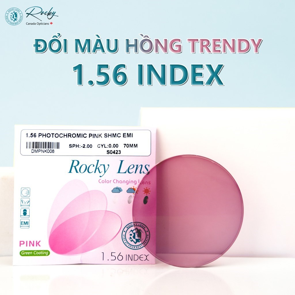 Tròng kính đổi màu Rocky Smart - Trendy - Váng phủ Elite