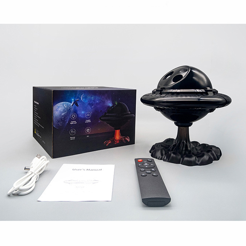Đĩa bay thiên hà UFO, hiệu ứng đế UFO, đèn phi hành gia nhiều màu trang trí phòng cực chill hàng cao cấp