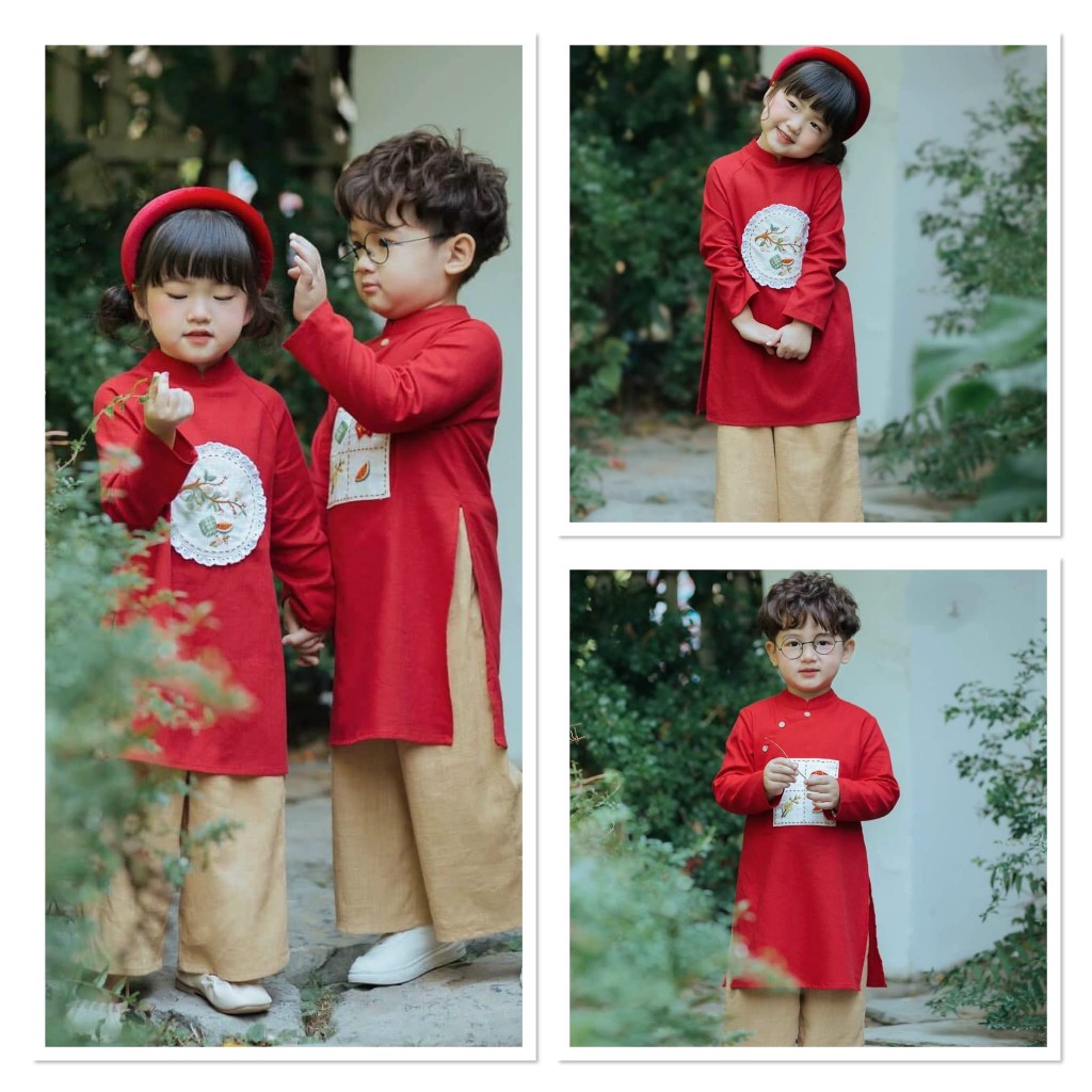 Áo Dài Cặp Đỏ