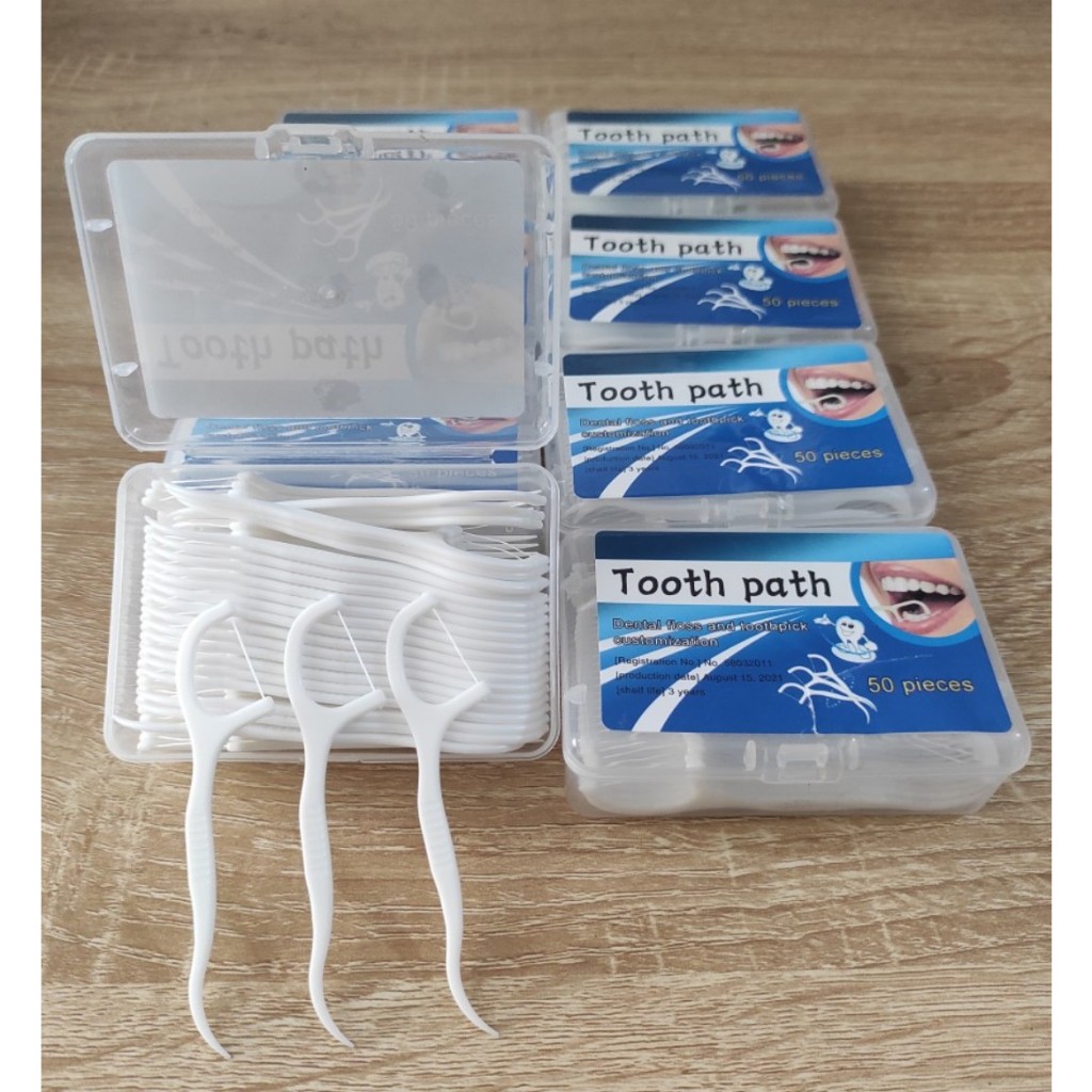 Tăm chỉ nha khoa hộp 50 cái, tăm chỉ nha khoa