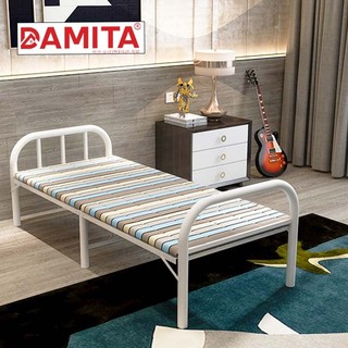 Giường gấp 2 khúc DAMITA hàng cao cấp có đệm , gấp gọn thông minh bảo hành 5 năm