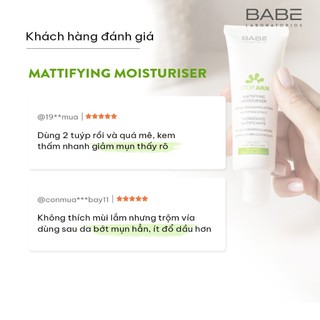 Kem Dưỡng Babe Mattifying Moisturiser 50ml