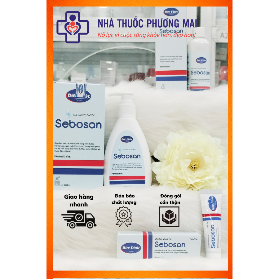 Sebosan Làm Sạch Các Loại Kí Sinh Trùng, Chấy Ghẻ