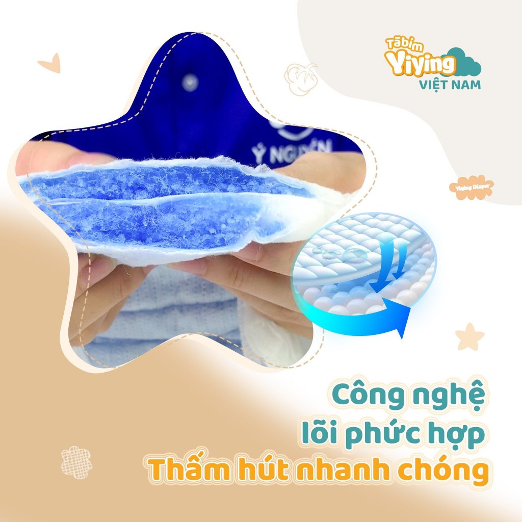 Bỉm Yiying Bông/ Baby/ Galaxy Dán/Quần NB26/XXl40/L52/M60/XL44/XXXl36/L52/S72 - Childs_day.