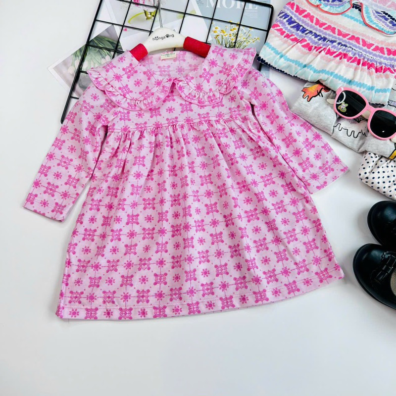 Đầm VNXK bé gái 8-22kg dài tay