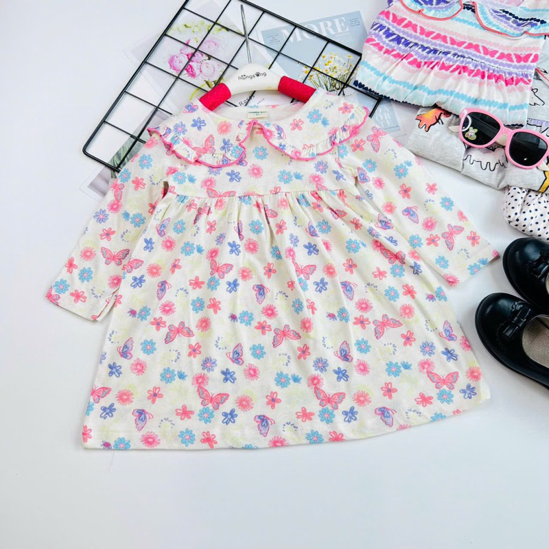 Đầm VNXK bé gái 8-22kg dài tay