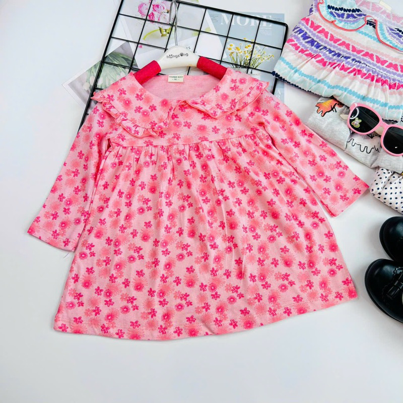 Đầm VNXK bé gái 8-22kg dài tay