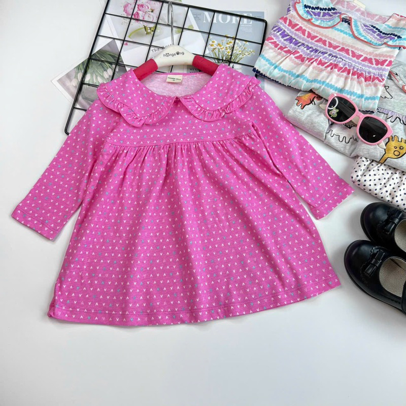 Đầm VNXK bé gái 8-22kg dài tay