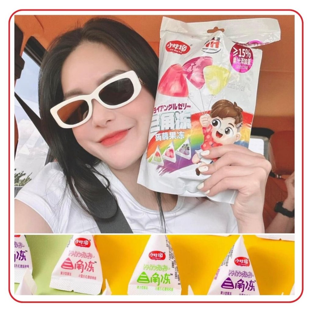 Kẹo Thạch Tam Giác Trái Cây Mix Vị MH - Gói 300g