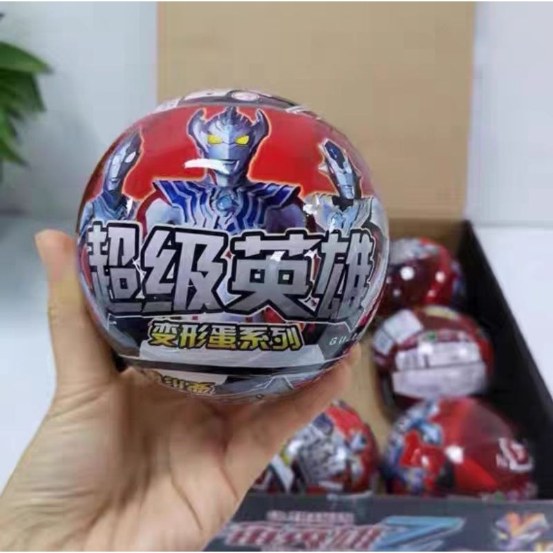 Quả bóng đồ chơi siêu nhân tặng kèm thẻ flashcard