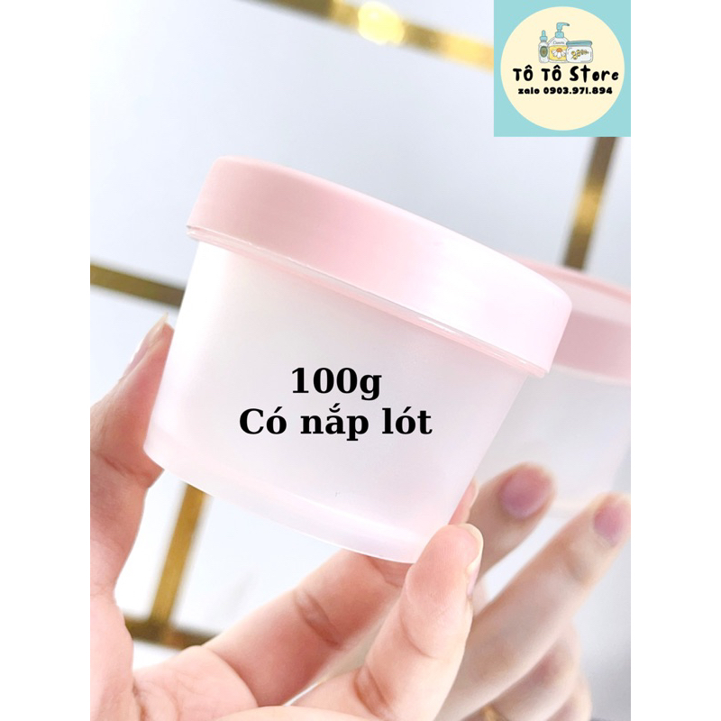 Hủ nhựa màu pastel đựng mỹ phẩm, lotion, kem body hàng QC cao cấp