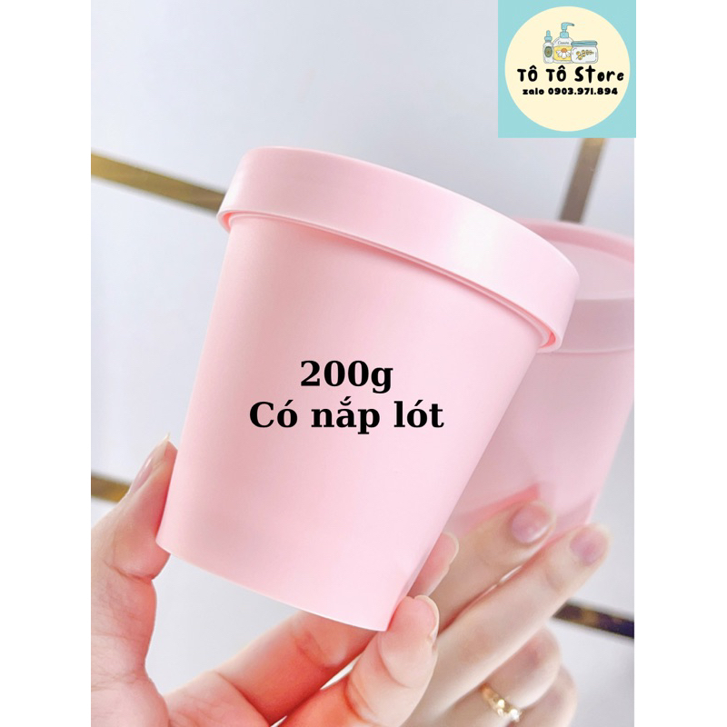 Hủ nhựa màu pastel đựng mỹ phẩm, lotion, kem body hàng QC cao cấp