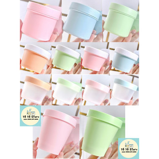 Hủ nhựa màu pastel đựng mỹ phẩm, lotion, kem body hàng QC cao cấp
