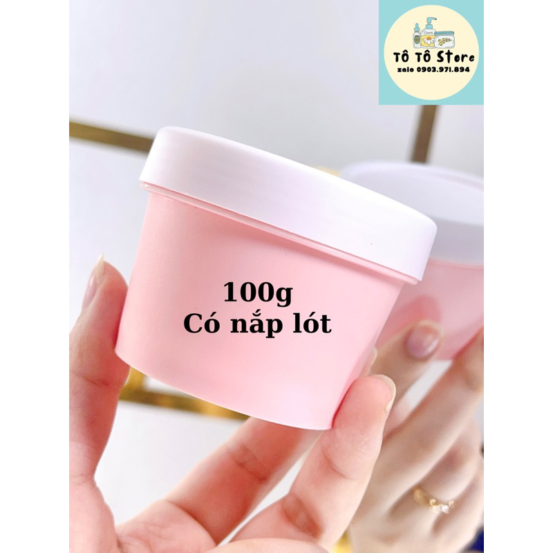Hủ nhựa màu pastel đựng mỹ phẩm, lotion, kem body hàng QC cao cấp