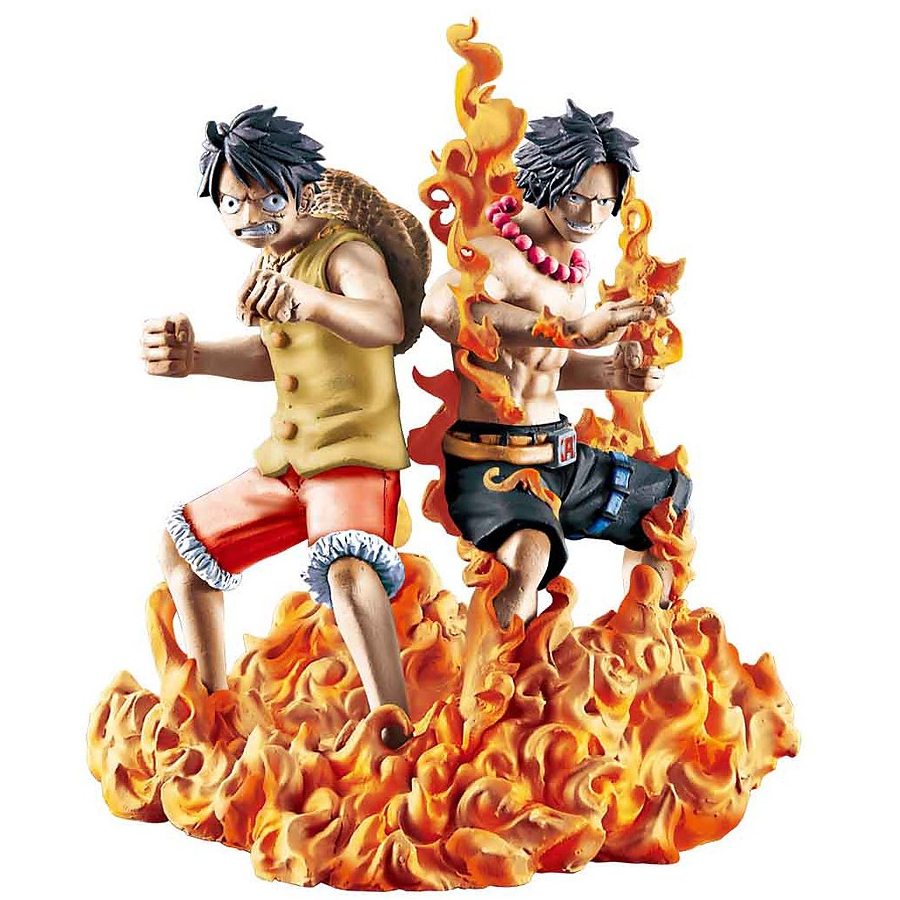 Mô hình chính hãng One Piece - Luffy và Ace - Log Box - Marineford Part One