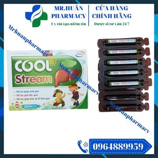 Siro Mát Gan Giải Độc Cool Stream (Hộp 20 ống) - Giúp mát gan, hỗ trợ giải độc gan, giúp bảo vệ gan